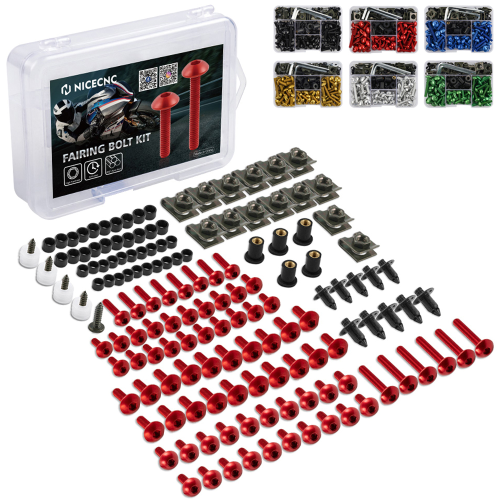190-teiliges Karosserieschrauben-Verkleidungsschrauben-Set für Honda CBR600RR 2003 CBR1000F CBR 6000 900 929 954 1000 RR CBR600 F F2 F3 F4i