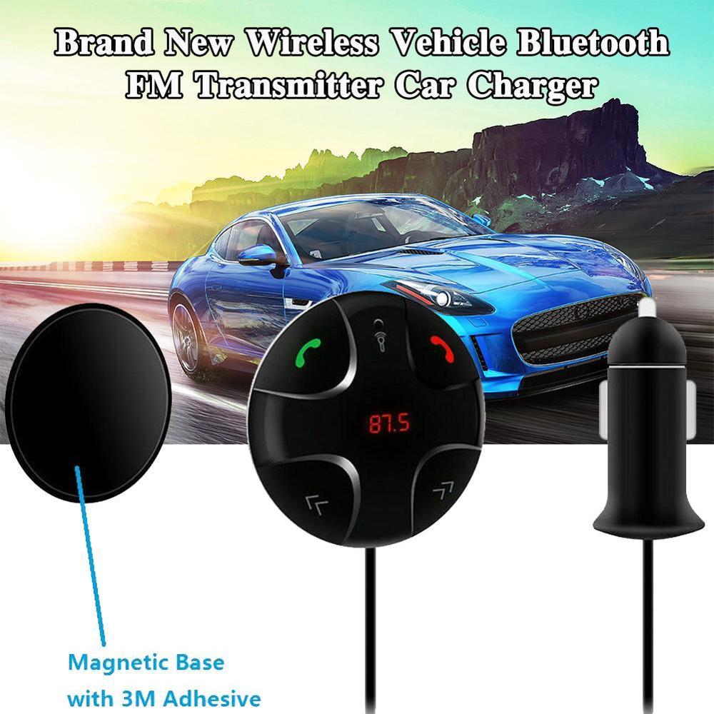 Bluetooth FM Modulator With Car Fast Charger Hands-free Car Talking Transmitter Kit Player Wireless MP3 Radio Car Adapter M1I6