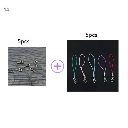5 pièces bricolage pendentifs bouchon de liège flacon de stockage Mini verre bouteilles de liège vides échantillons pots souhaitant bouteille de mariage décoration de la maison: 14