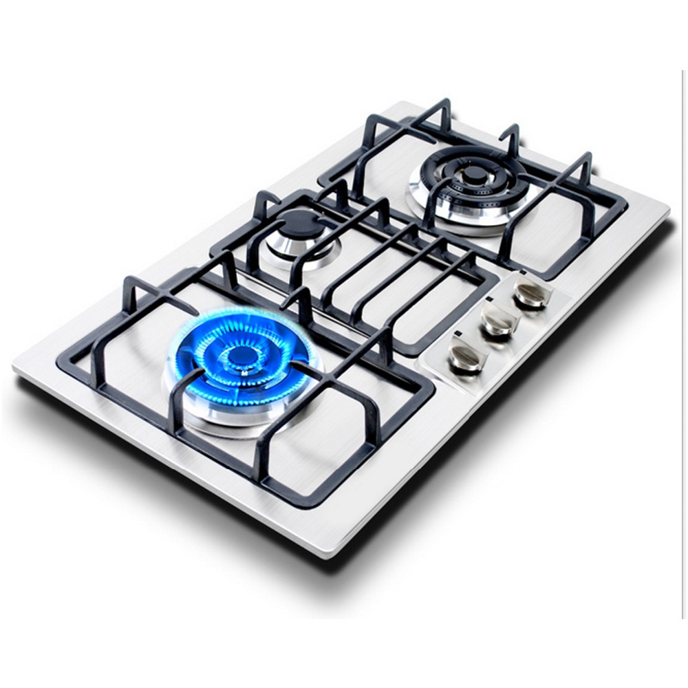 Behogar-perillas de cocina de Gas de Metal plateado, 6mm/8mm, adaptadores, interruptor de horno, cerraduras de Control de superficie de cocina, piezas de utensilios de cocina, 6 uds.