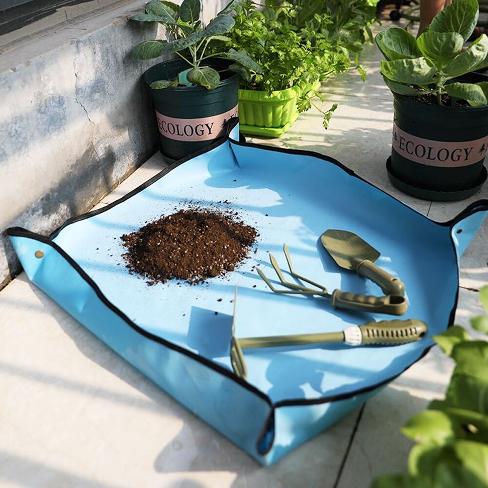 50-100cm pflanzmatten, Oxford-gartenmatten, pflanzunterlagen, wasserdichte, faltbare topfmatten, pflanzunterlagen