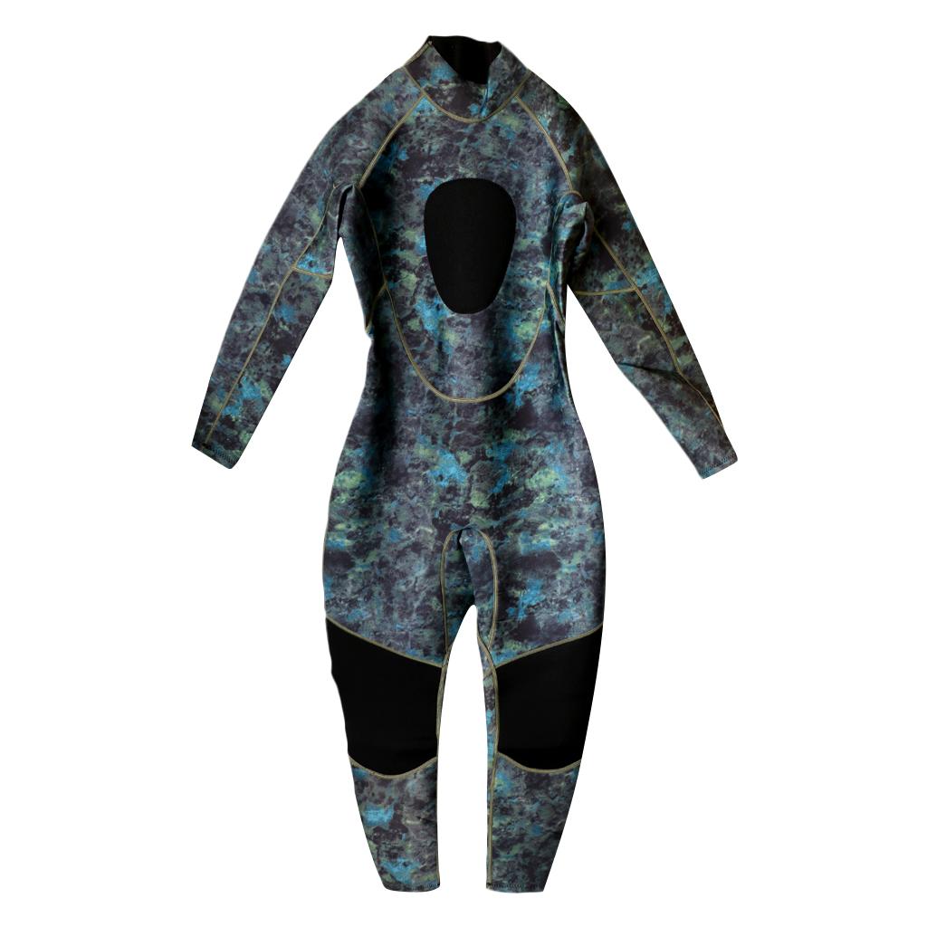 Men Camo 3mm Neoprene Full Body Wetsuit Steamer Men Diving Wetsuit for Diving Kayak Scuba Snorkeling Spearfishing