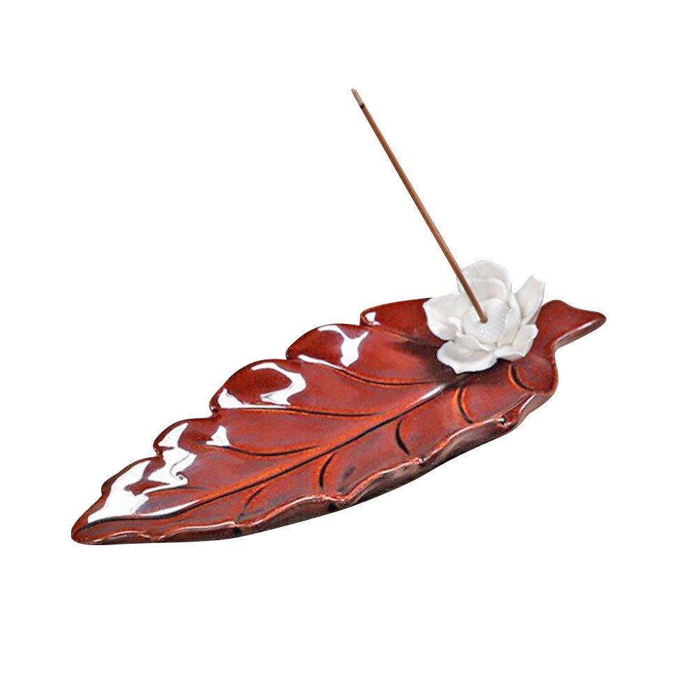 Lotus Keramische Stok Wierookbrander Sticks Wierook Houder Wierookvat Aromatherapie Wierook Houder Home Decor: red