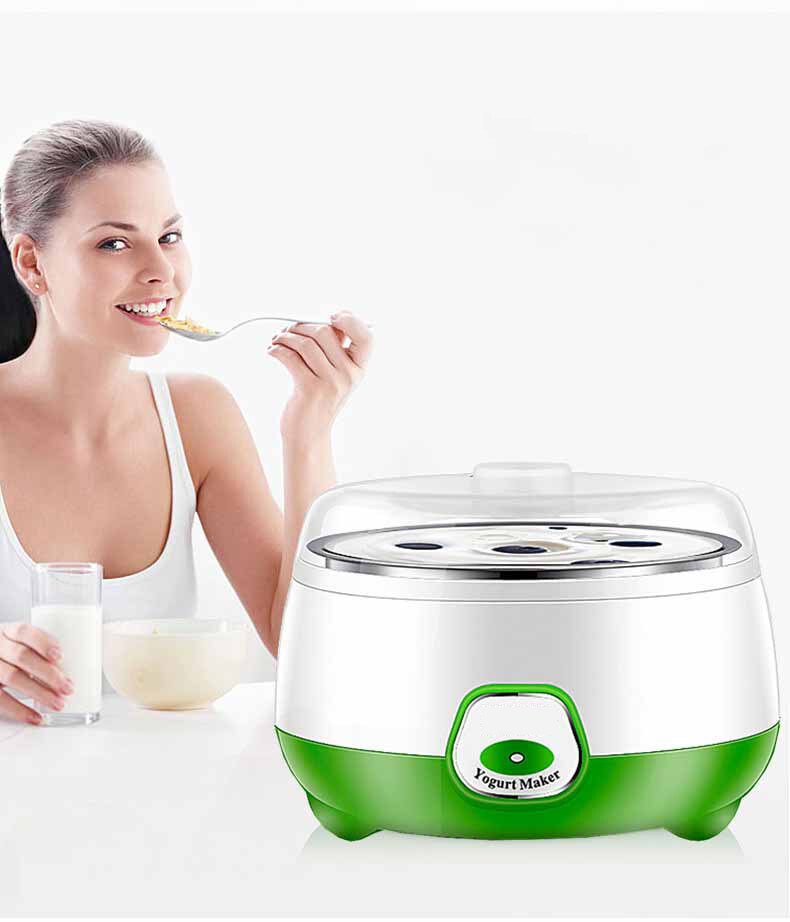 Máquina automática de yogurt, termostato de fermentación, mini electrodoméstico, revestimiento interno, máquina de natto de vino de arroz de vidrio