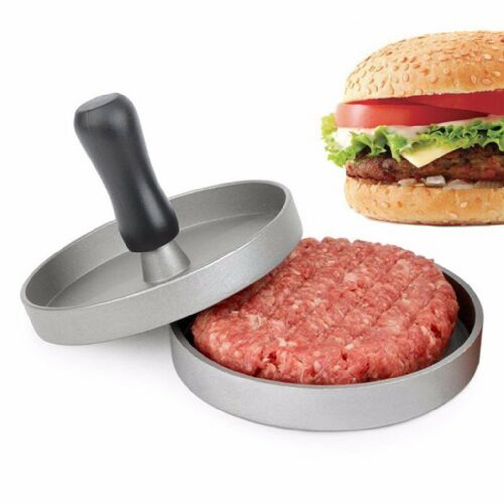 Tung hamburger presse burger kød oksekød grill patty maker form køkken grill værktøj burger presse patty maker form værktøj: Default Title