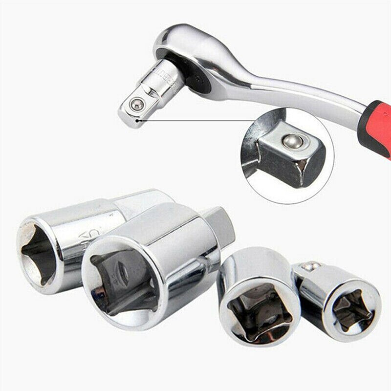4pcs Socket Adapter Set Impact Driver Adapter 1/2 1/4 3/8 Inch Ratchet Wrench Socket Adapter Reducer Converter Set Tool