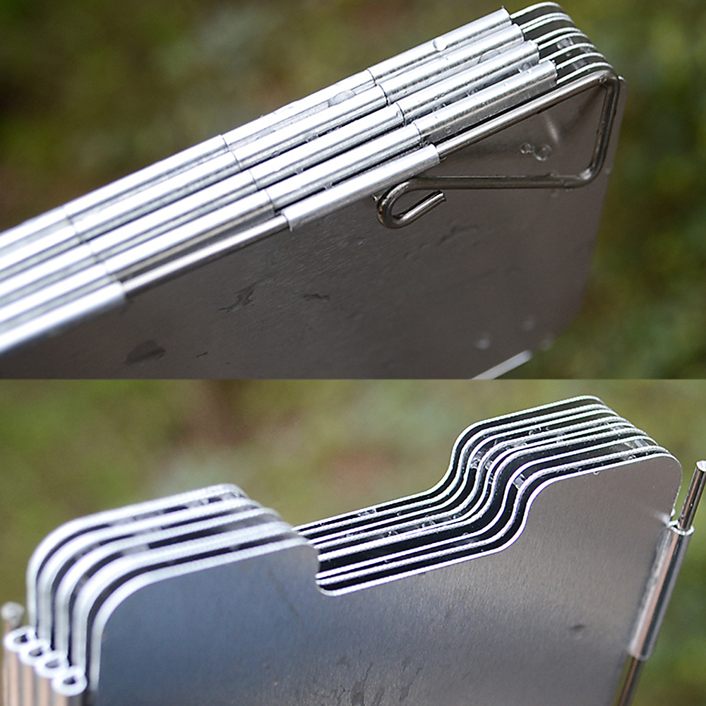 9 Fold Camping Cooker Gas Stove Wind Shield Screen Foldable Outdoor Portable Cookware Picnic Cooking Camping Tool