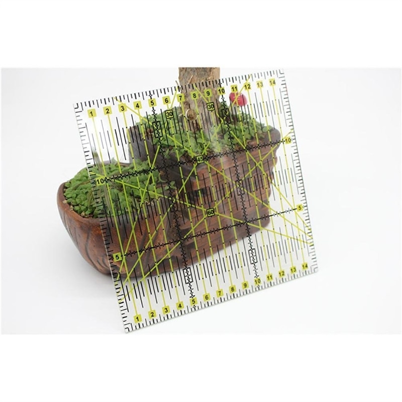 DIY Sewing Patchwork Tool Square Patchwork Ruler Sewing Ruler Clothing Cutting Anti-Skid Function Ruler Sewing Tool