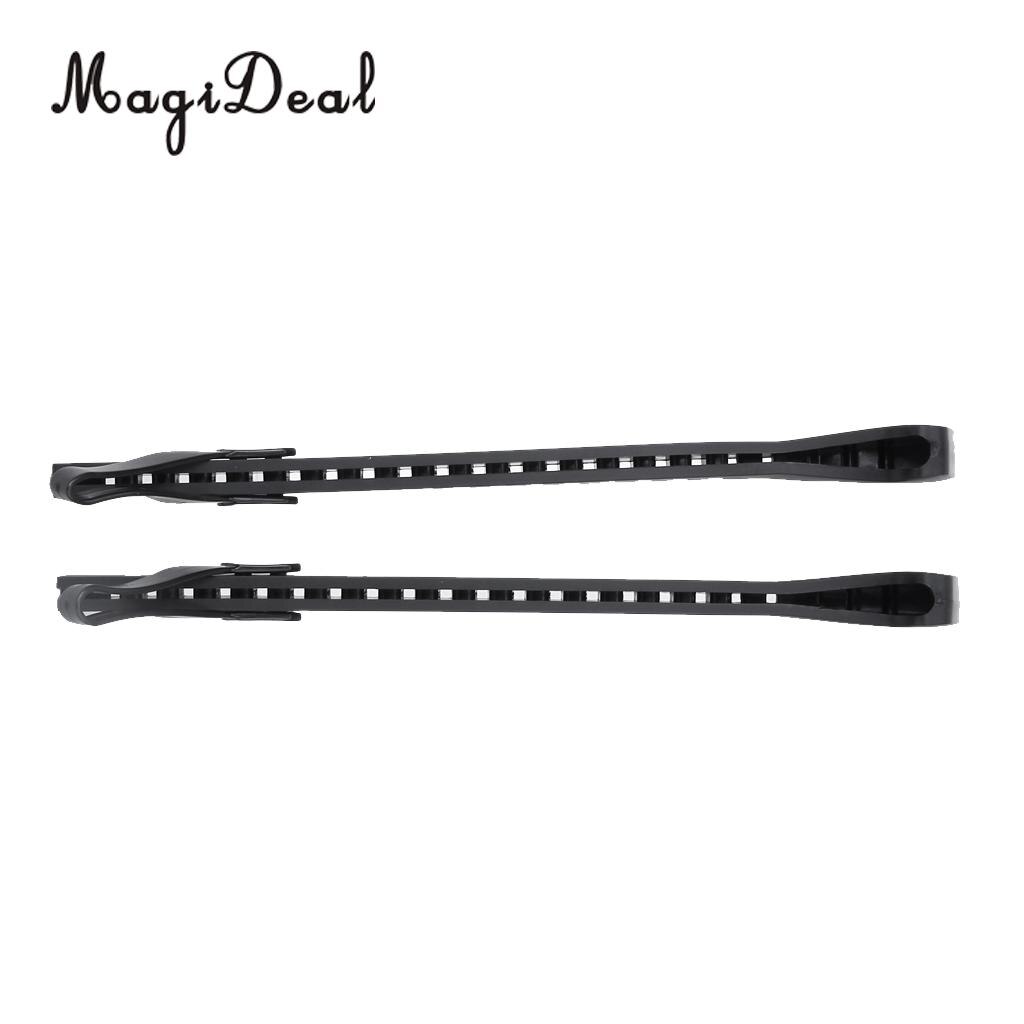 Magideal 1 par svart pvc ishockey skridskoskydd skydd justerbart utomhus landhockey placering skydda skor tillbehör