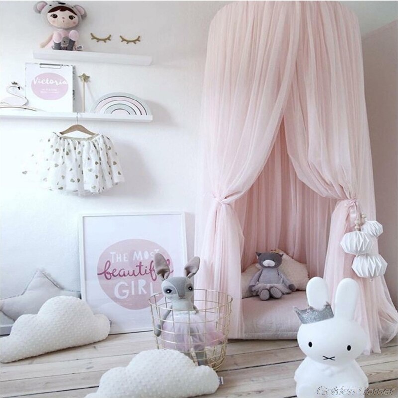 Mosquito Net with Stars Hanging Tent Baby Bed Crib Canopy Tulle Curtains for Bedroom Play House Tent for Kids Room M18 21
