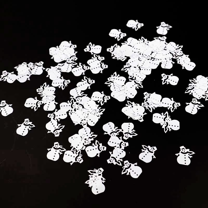 30g Christmas Confetti Artificial Snowflake Sequin Sant Claus Tree Snowman Confetti Year Table Decor Wedding Throwing