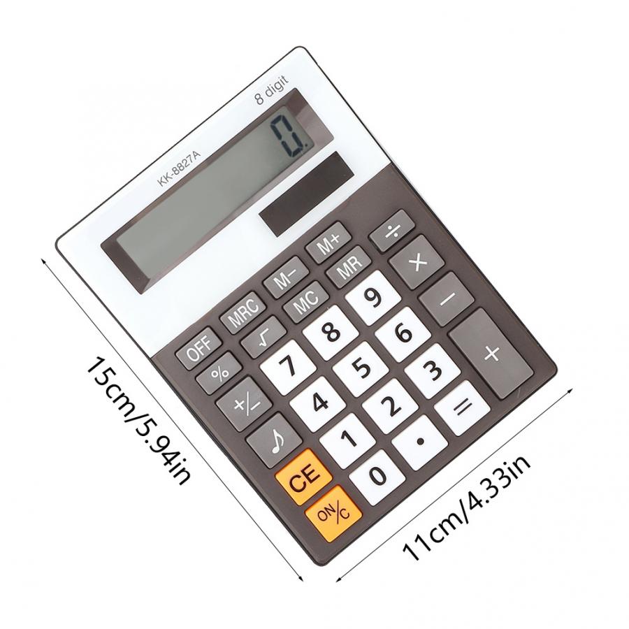 Plastic Student Desktop Music and Beep Voice Calculator with 8 Digits Screen and Simple (Not Included)