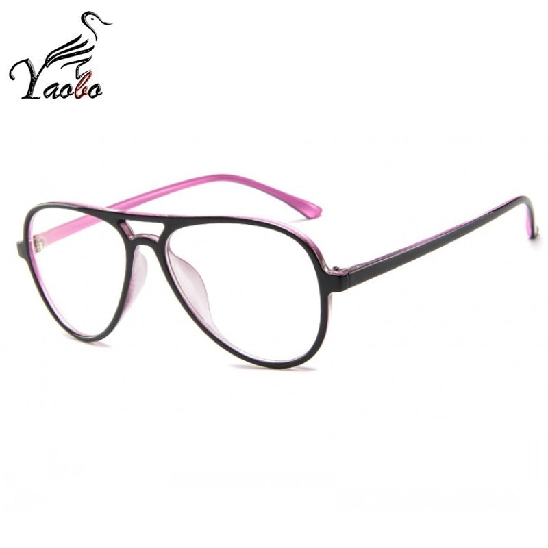 Top Transparent Aviation Glasses Frame Women Vintage Clear Frame Glasses Plastic Eyeglass Frames Female Eyewear