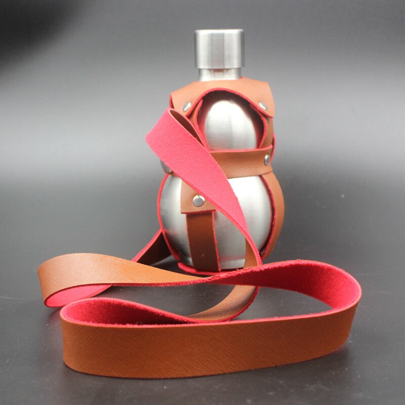 Gourd Shape Stainless Steel Hip Flask Liquor Whisky Alcohol Cap Funnel Drinkware Bottle For High Quantity Jug Pocket Flasks
