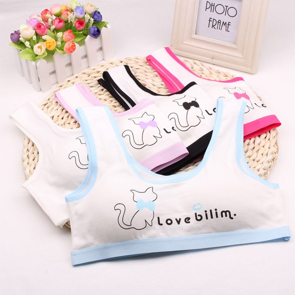 Young Girls Bras Comfortable Student Underwear Lace Cotton Children Undergarment Clothes May 7th