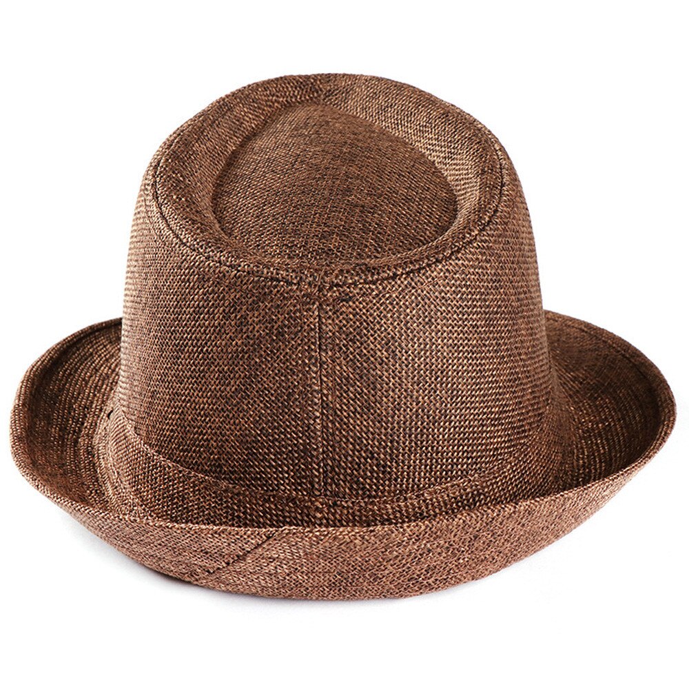 top selling product Unisex Trilby Gangster Cap Beach Sun Straw Hat BSunhat Support and