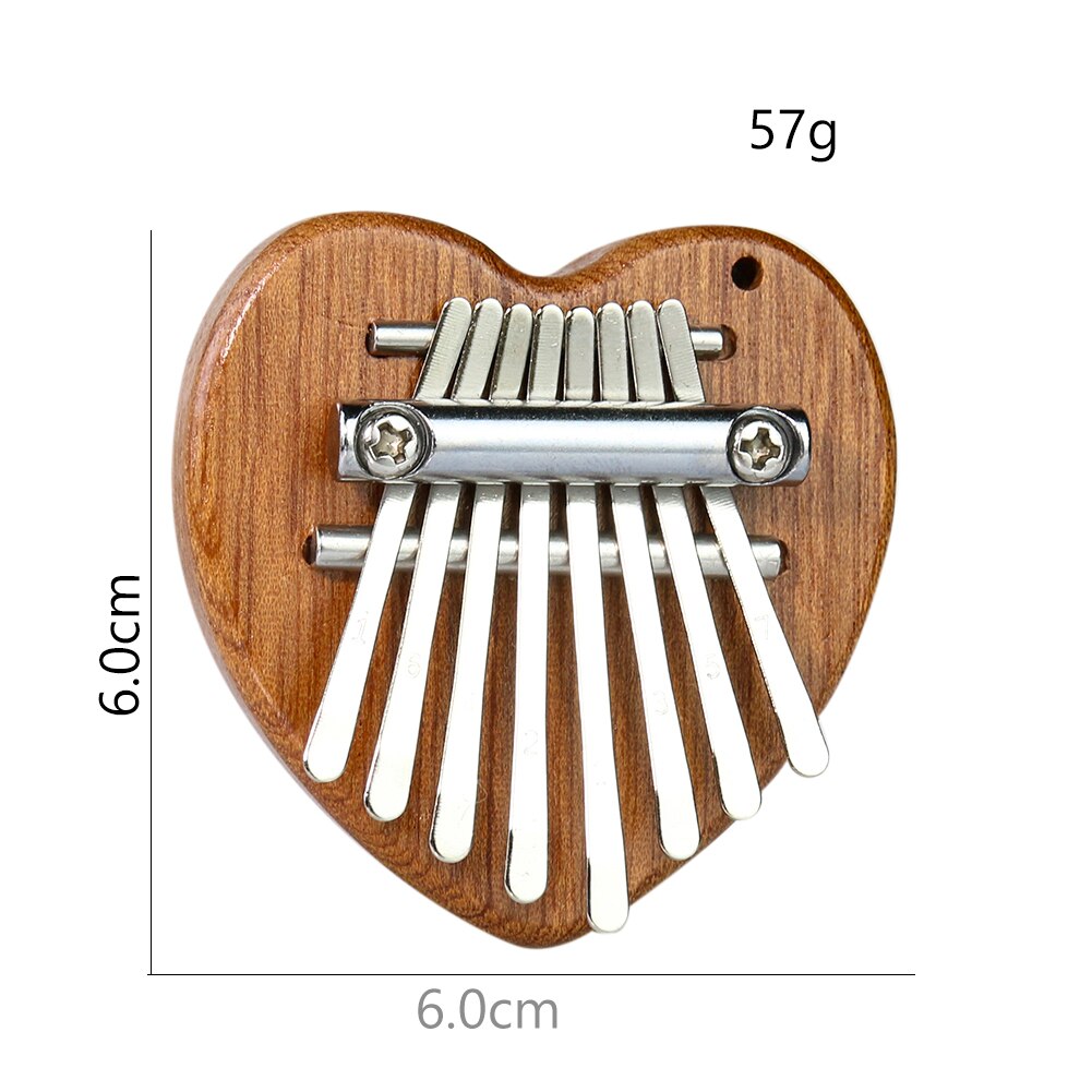 8 Key Mini Kalimba Exquisite Finger Thumb Piano Great Sound Marimba Finger Piano Keyboard Musical Instrument for Beginners
