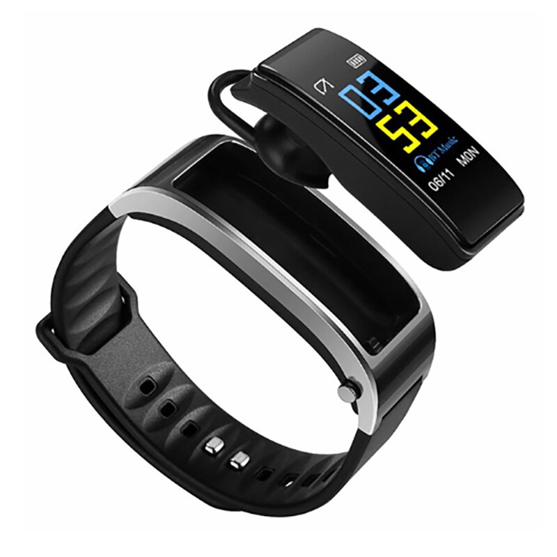 Y3S Smart Band Wristband Talk Bracelet Fitness Tracker Heart Rate Monitor Bluetooth Earphone Smart Band Y3 Plus For IOS Android: Silver