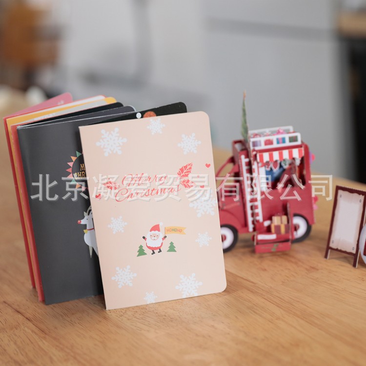 Korean-Style 3D Christmas Year Greeting Cards Hive Honeycomb Cartoon Card Handmade Cards