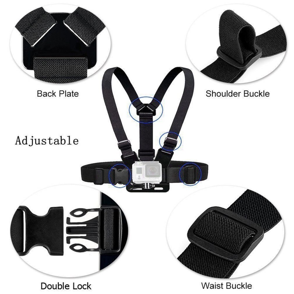 Borst Strap Mount Riem Voor Gopro Hero 7/6/5 4K Action Camera Borst Mount Harness Voor Gopro Sjcam SJ4000 Sport Cam Fix