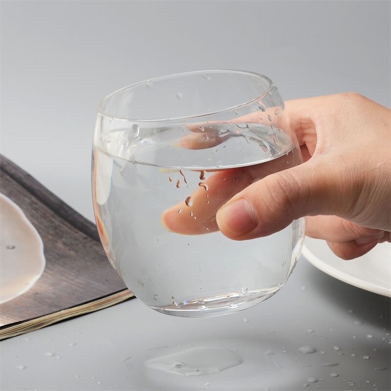 300ml kleurrijke transparante glazen eierdopjes, koffiemelk, theemok, bier, water, drinkbeker, baraccessoires, drinkgerei