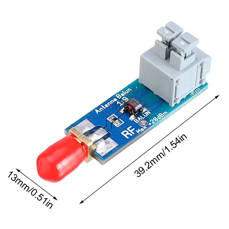 1:9 HF Antenna Balun Tiny 1:9 Balun Frequency Band Long Wire HF Antenna Board RTL-SDR Receiver