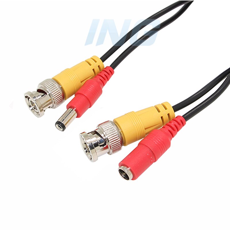 30M DC BNC 2in1 Video Power Adapter CCTV Camera Cable Security System Accessories