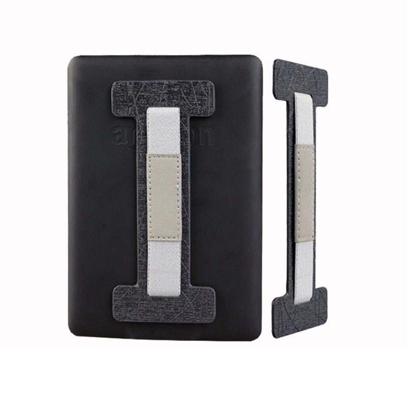 Universelle tablet-halterung mit rutschfestem fingerschutzband und ständer für 6-10.5 -zoll-tablets