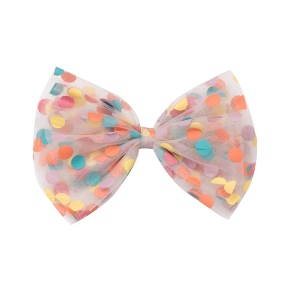 Lazos de hilo de lentejuelas para niñas pequeñas, horquillas de Organza hechas a mano con Clips, tocado de Boutique para niñas, accesorios para el cabello