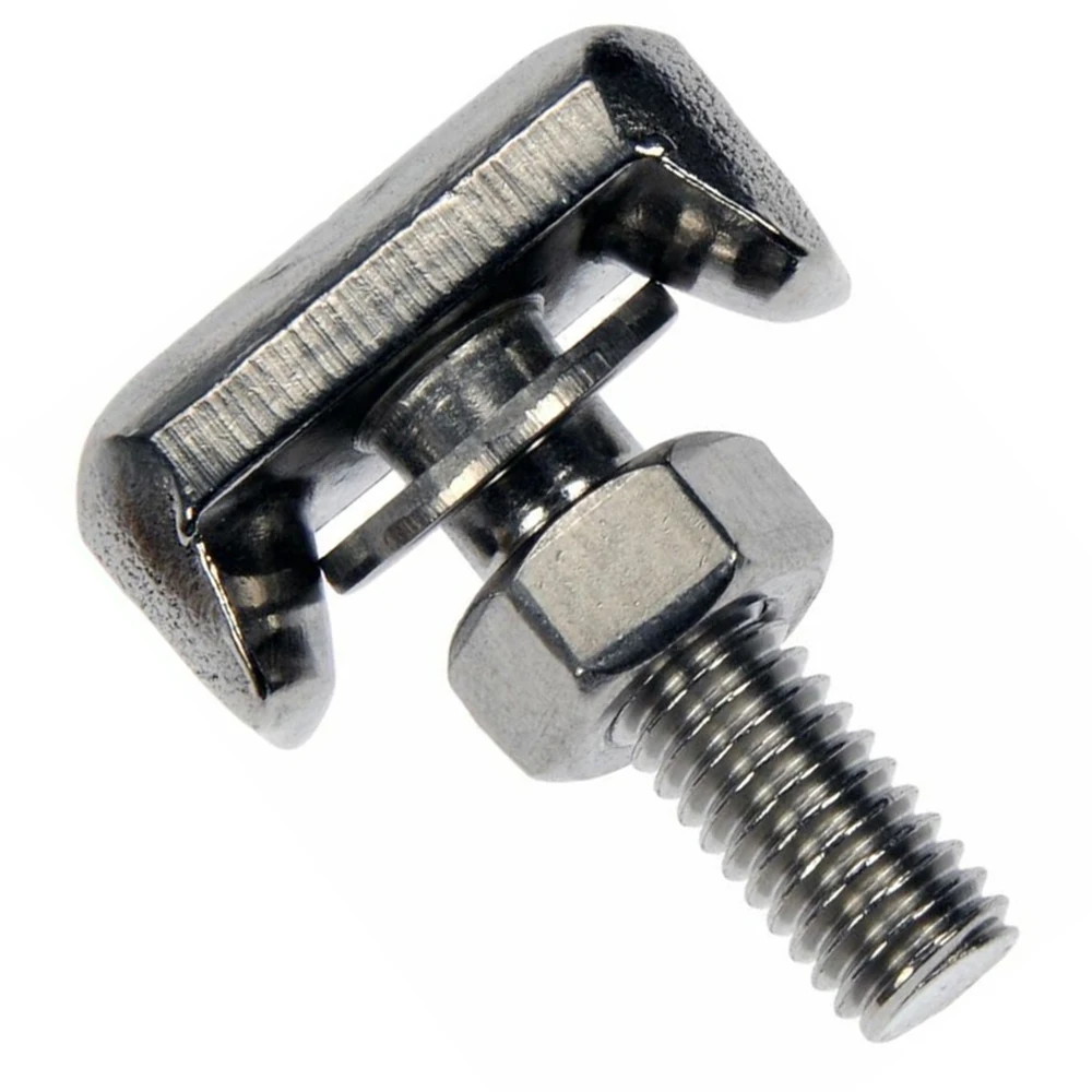 y de , 2 * conectores de terminales de Cable de batería, reemplazo de perno T para coche, acero inoxidable 19116852