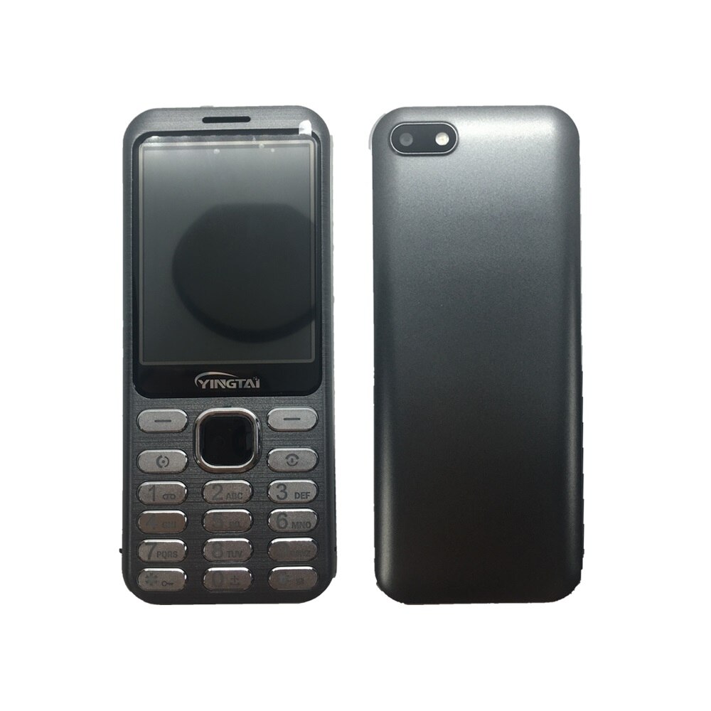 YINGTAI S1 Ultra-dünne Metall Überzug Dual SIM Gebogene Bildschirm Feature Handy Bluetooth Business Handy Unterstützung Vibration: Standard / gray