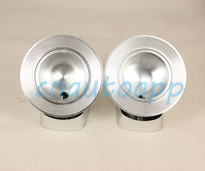 Car Tweeter Aluminium Base Speaker Boxes - Silver ( One Pair )