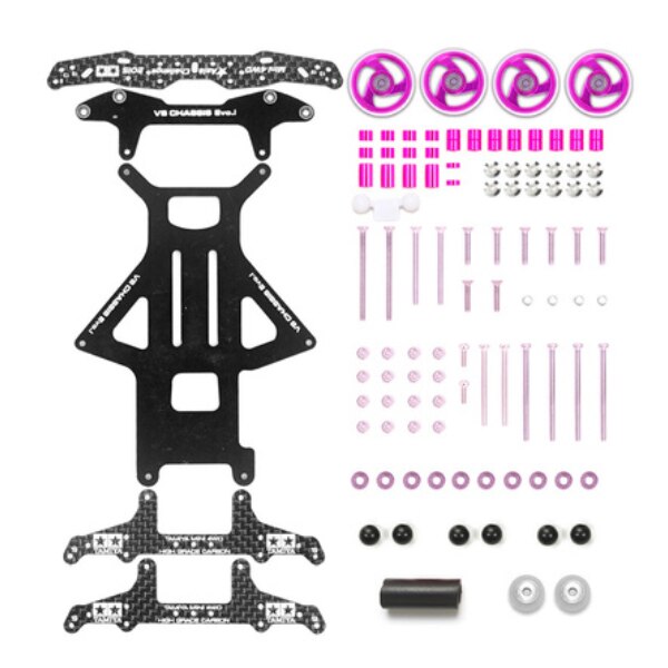 free homemade tamiya mini 4wd 94734 VS chassis EVO setting 1 set with front rear rollers damper: 08