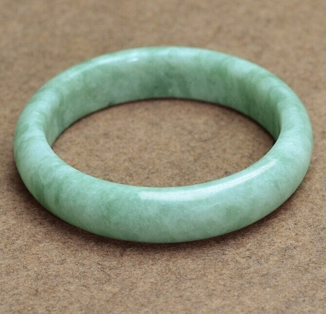 Genuine Natural Green Jade Bangle Bracelet Charm Jewellery Accessories Hand-Carved Lucky Amulet for Women Her Men