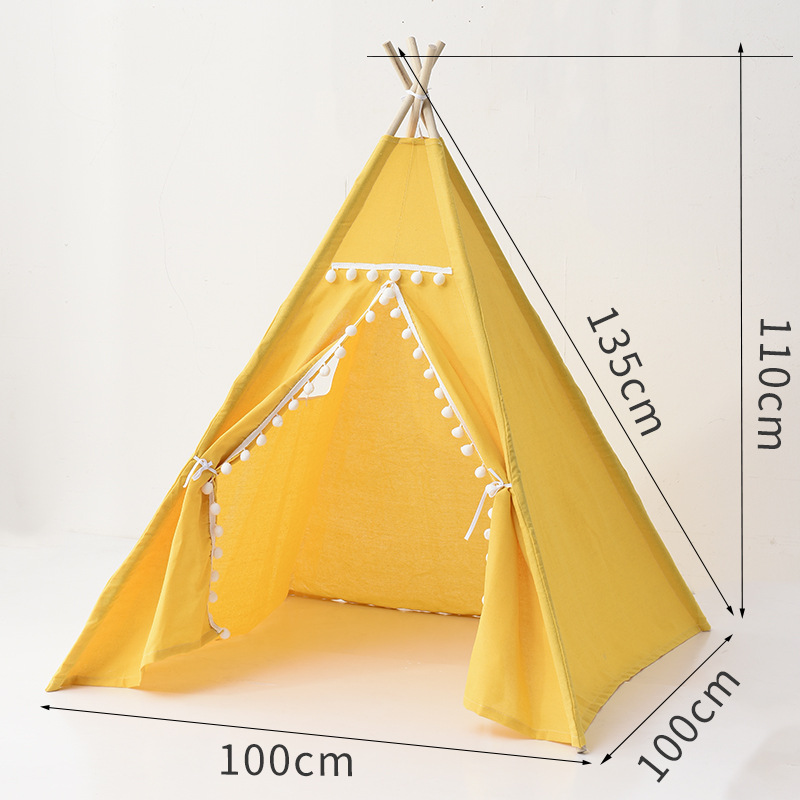 Tienda tipi para niños, tienda portátil Tipi Infantil, casa para niña, Cabana, tienda de campaña para niño, decoración, alfombra, luces LED: Morado