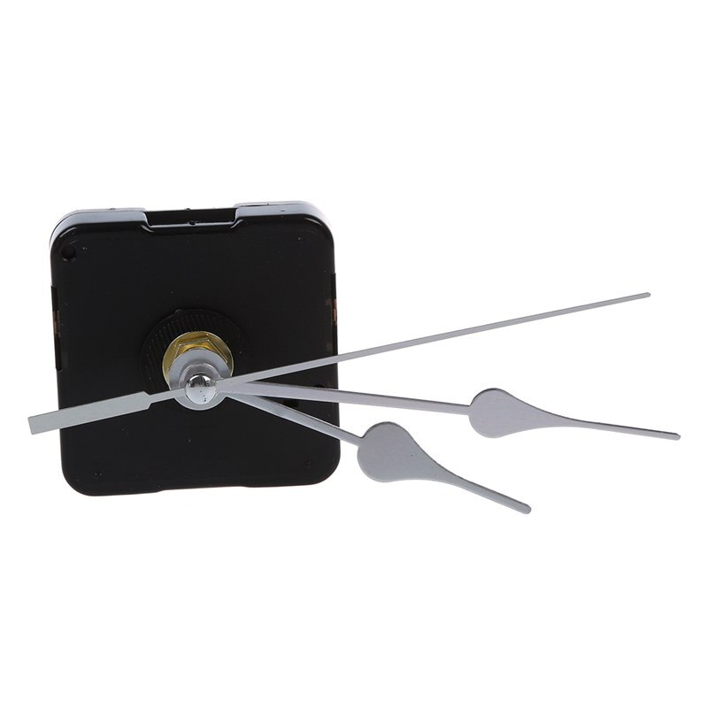 Clock Movement Mechanism with Silver Hour Minute Second Hand DIY Tools Kit
