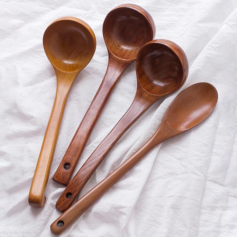 1Pcs Multi Purpose for Home Restaurant Kitchen Tool Wooden Nice Cooking Utensil Soup Spoon Stirring