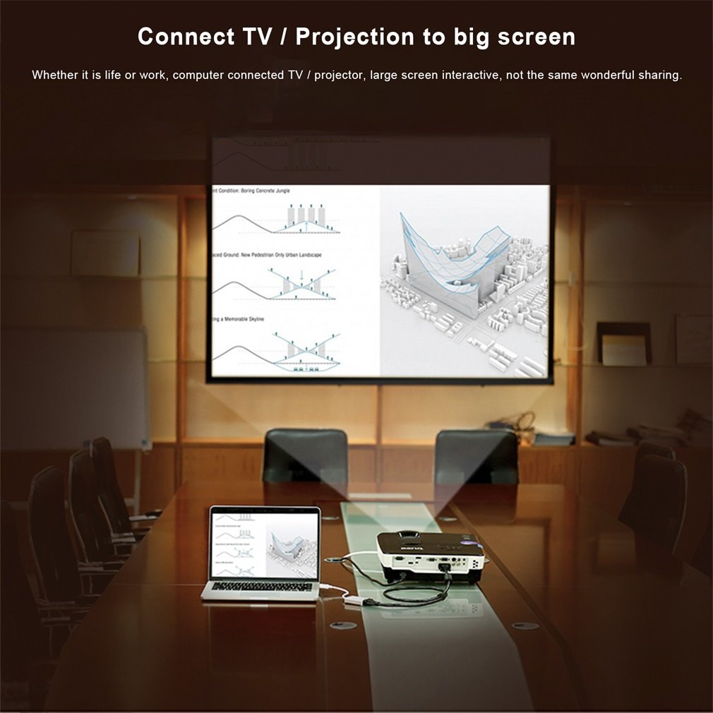 3 In 1 Thunderbolt Mini Display Port MINI DP Male To HDMI DVI VGA Female Adapter Converter Cable For Apple MacBook Air Pro MDP