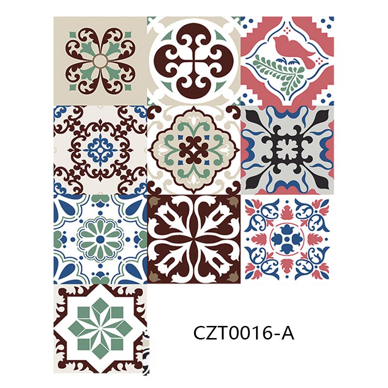 Mandala Crystal Wall Stickers Waterproof And Oil-Proof Kitchen Bathroom Home Decoration Self-Adhesive Ceramic Tile Wall Decora: pattern 9