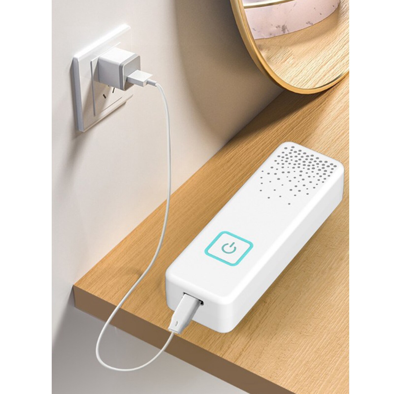 Clip on Ion Generator Air Freshner Portable Ionizer Odor Remover Machine