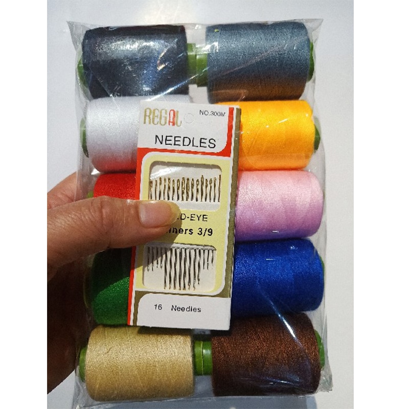 10 Pcs Sewing Thread Polyester Thread Set Strong And Durable Sewing Threads For Hand Machines