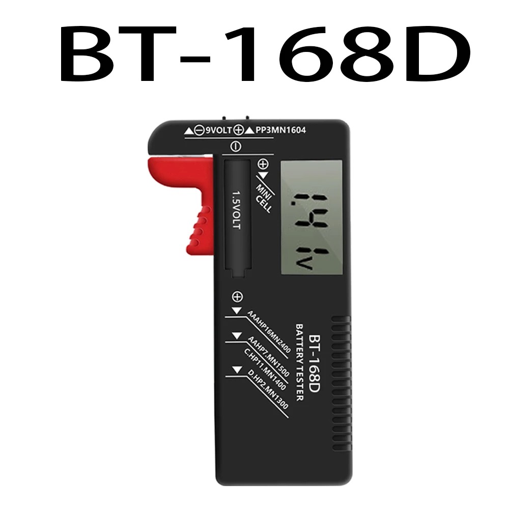 Testeur de batterie numérique BT-168 Pro BT-168D BT-168, écran LCD C D N AA AAA 9V 1.5V, détecteur de capacité de pile bouton: green