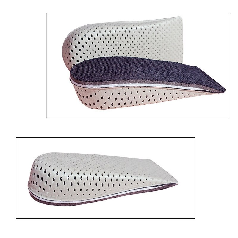 Demi-semelles respirantes rehaussantes, semelles pour chaussures de sport unisexe, rehausse de 2 — 4cm