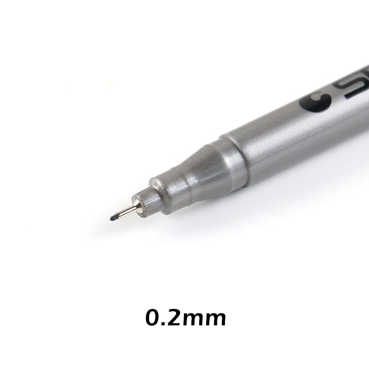 STA Fine ligne noir Pigment Liner pinceau stylo étanche archives encre Micro Fine Art marqueur pour dessin écriture manuscrite croquis 6986: 0.2mm
