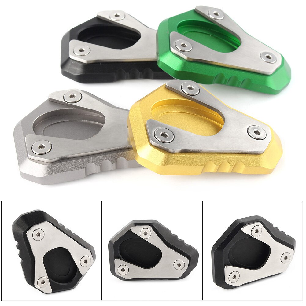 Moto béquille support latéral plaque d'extension agrandisseur tampon pour Kawasaki ER-6F/ER-6N ER6F ER6N