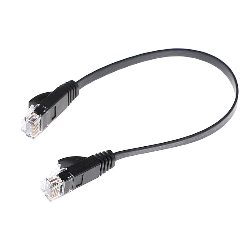 1pc 30cm Cat6 Network Cable Patch Cord RJ45 Slim High-speed Computer Networking Cord