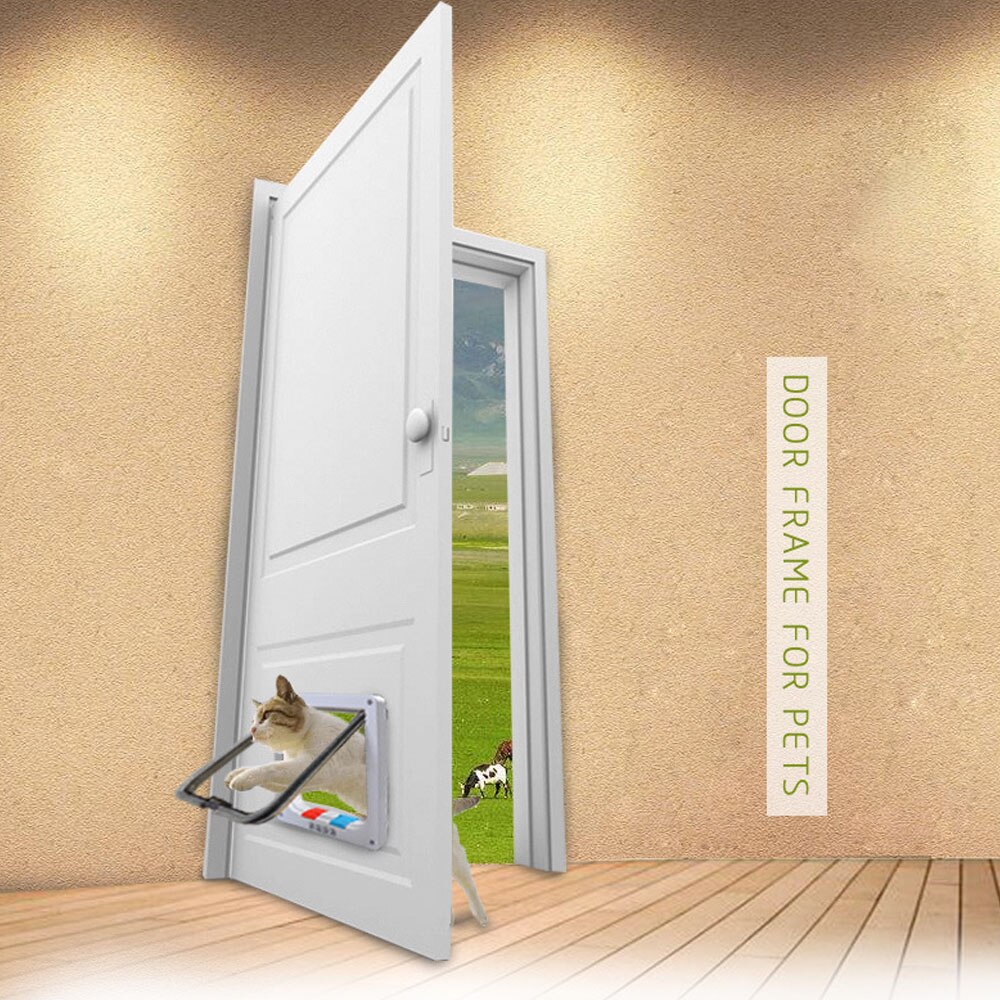 Control inteligente para puerta de gato, valla para puerta de Mascota, interruptor para puerta de perro y gato, Material plástico duradero, tamaño S, suministros para mascotas