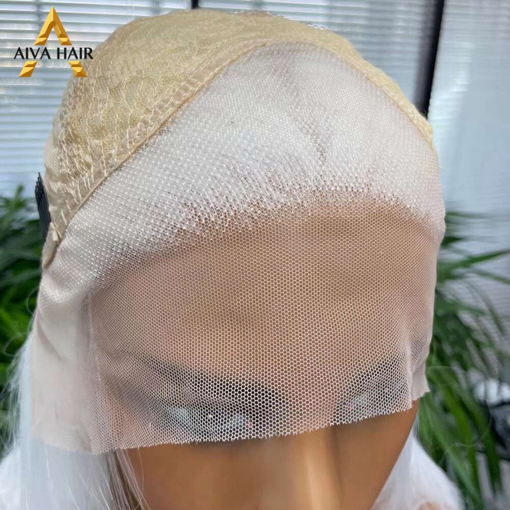 Heat Resistant Ombre Synthetic Hair Lace Wig Aiva Straight Black White Synthetic Lace Frint Wig Cosplay Wigs For Black Women