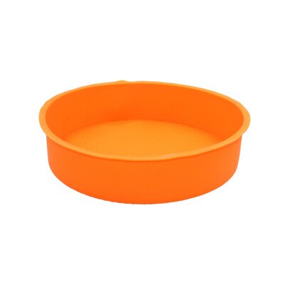 Nonstick rund kage bradepande form aluminium ovn kage form pizza cheesecake bradepande mikroovn fad brød kage bageplade: 10 tommer