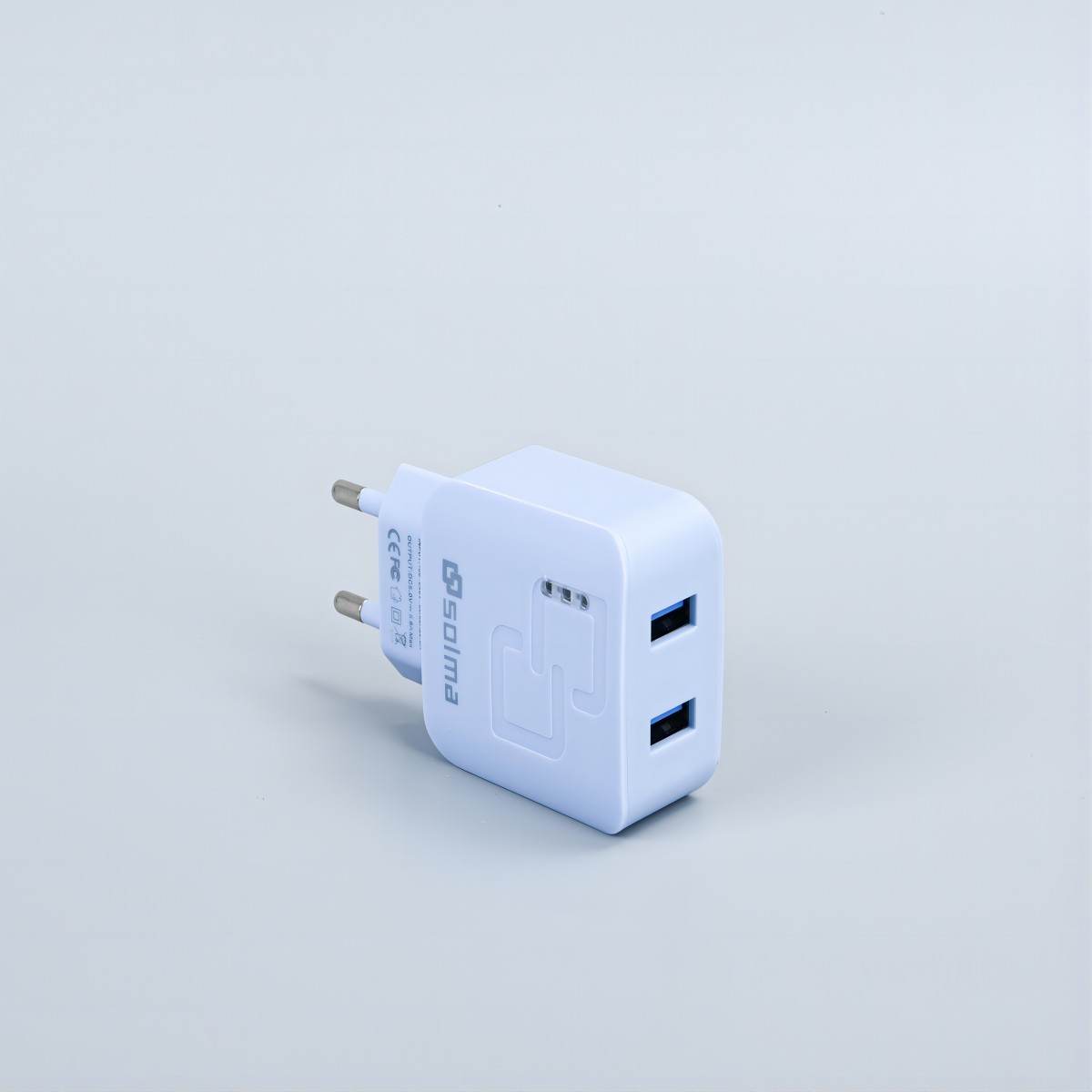 Adapter für Handy-Reiseladegerät, Lade-Indikator, Reise-Multi-intelligenter Kopf, leuchtender Port, Batterieladegerät: BR